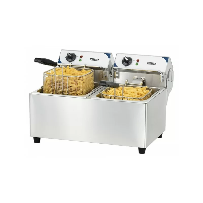 Friteuse professionnelle double 2x7L Casselin 230v CFE72B