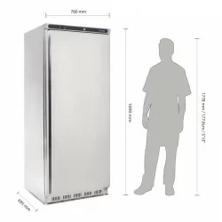 Armoire positive inox 600l 230v -Polar CD084 pour cuisine professionnelle