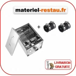 Pack bac séparateur de graisse T1 18l + jeu de 2 manchons