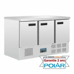 Table réfrigérée inox 3 portes 368L 230v Polar- G622