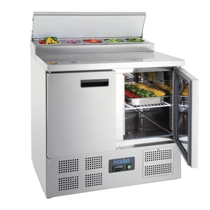 Comptoir de préparation réfrigéré pizzas/sandwichs 254L 230v POLAR- G604