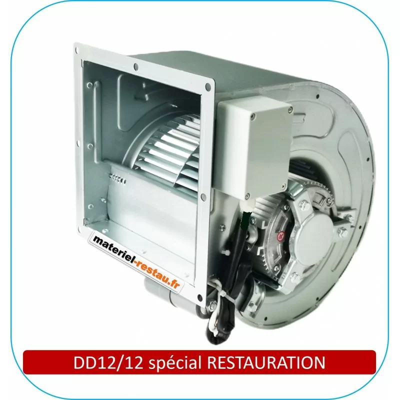 Moteur DD12/12 -5500 m3/h- 230V- pour caisson d'extraction de hotte de restaurant