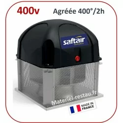 Tourelle d'extraction 2000 m3/h T2832- 400v- 400°/2h (F400-120) pour hotte de cuisine de restaurant